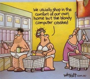 vignetta: shopping su Internet